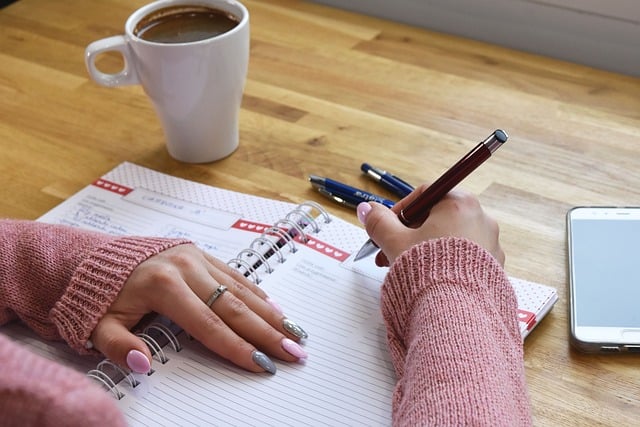 coffee with journal