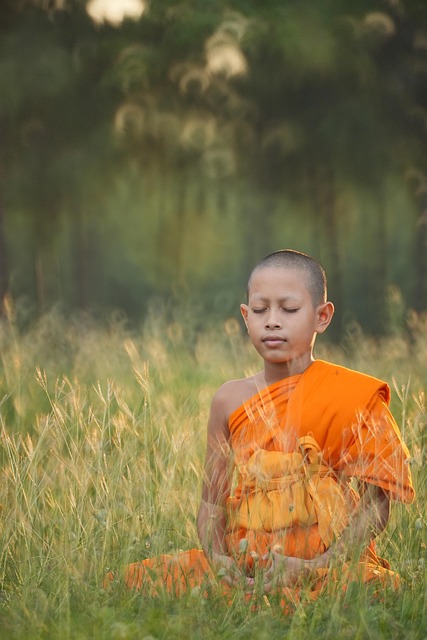 monk meditating